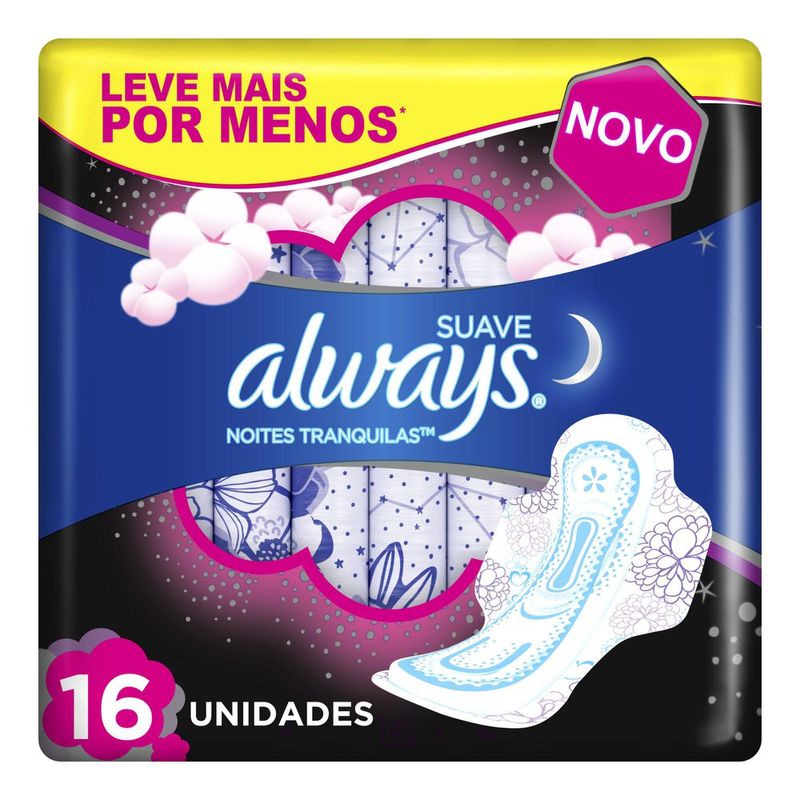 Absorvente-Always-Pink-Noturno-Com-Abas---Leve-16-Pague-14---Always