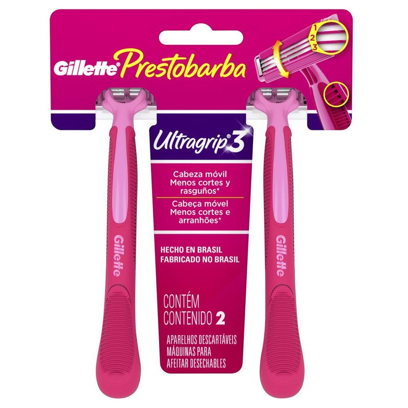 Aparelho-Barbear-Prestobarba-Ult-Grip3-Fem-02Un---Gillette-Prestob-Ultra-Grip