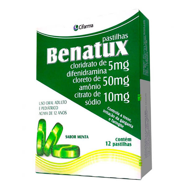 Benatux Xarope Sabor Menta Frasco 120ml + Copo Medidor