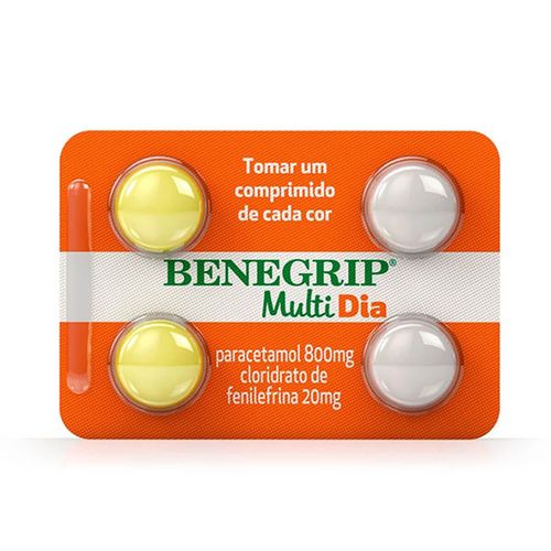 Benegrip Multi Dia 04 Comprimidos