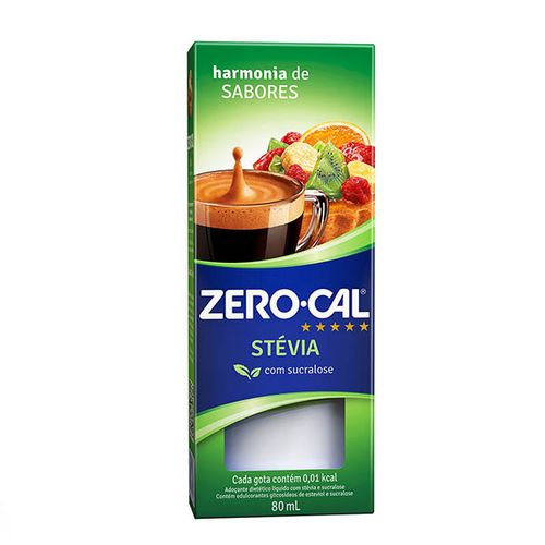 Adoçante Zero-Cal Stévia 80Ml