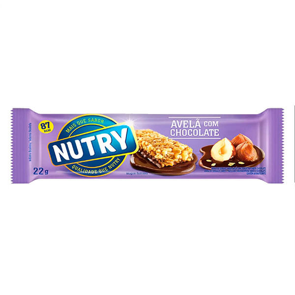 Barra De Cereais Nutry Av/Chocolate 22G - Nutry