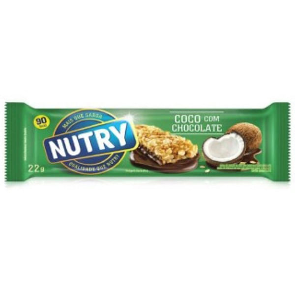 Barra De Cereais Nutry Coco/Chocolate 22G - Nutry