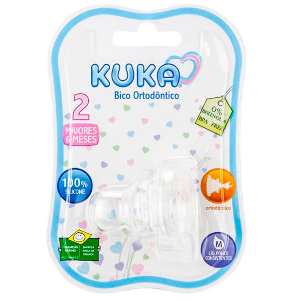 Bico-Mamadeira-Kuka-N-02-Ortodontico-Anticolica-Liquido-Consistente---Kuka