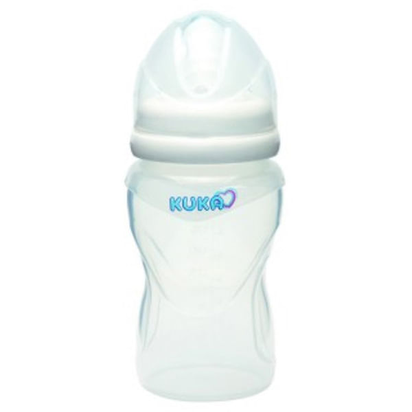 Mamadeira-Kuka-Silicone-Bico-Ortodontico-Branco-250Ml---Kuka