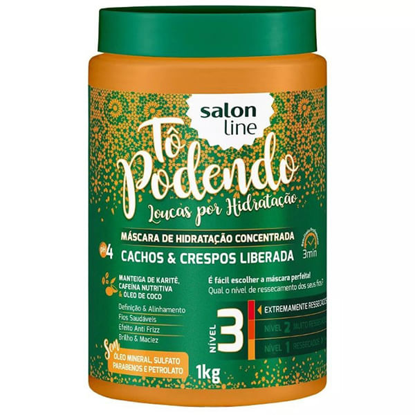 Mascara-Salon-Line-Cacho-Crespo-To-Podendo-1Kg---Salon-Line-To-Podendo