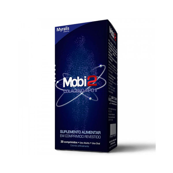 Mobi II Colágeno Tipo II 40mg Myralis 30 comprimidos - Drogaria Rosário