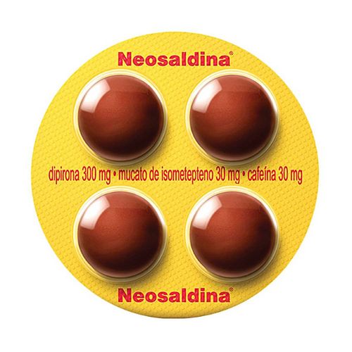Neosaldina 30 + 300 + 30mg 4 Drágeas
