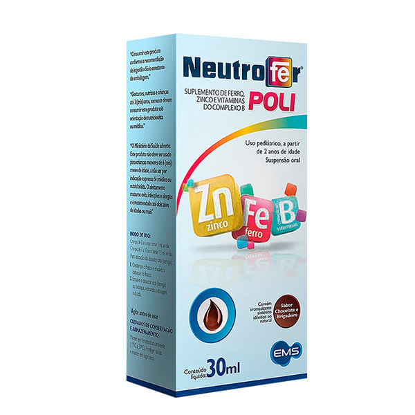 Neutrofer folato d com 30 comprimidos - Ems