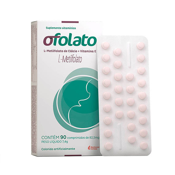 Ofolato Com 30 Comprimidos Acido Folico +Vitamina E - PoupaFarma