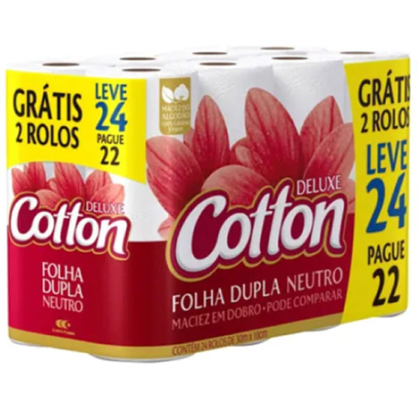 Papel-Higienico-Cotton-Folha-Dupla-Compacto---Leve-24-Pague-22---Cotton