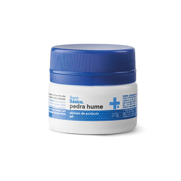 Pedra Hume Pura Pó Bem Básico 20G - Bem Básico