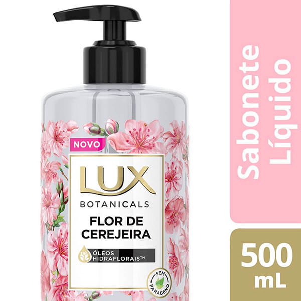 Sabonete Líquido Lux Mãos Flor Cereja Pump 500Ml - Lux - FARMALIFE