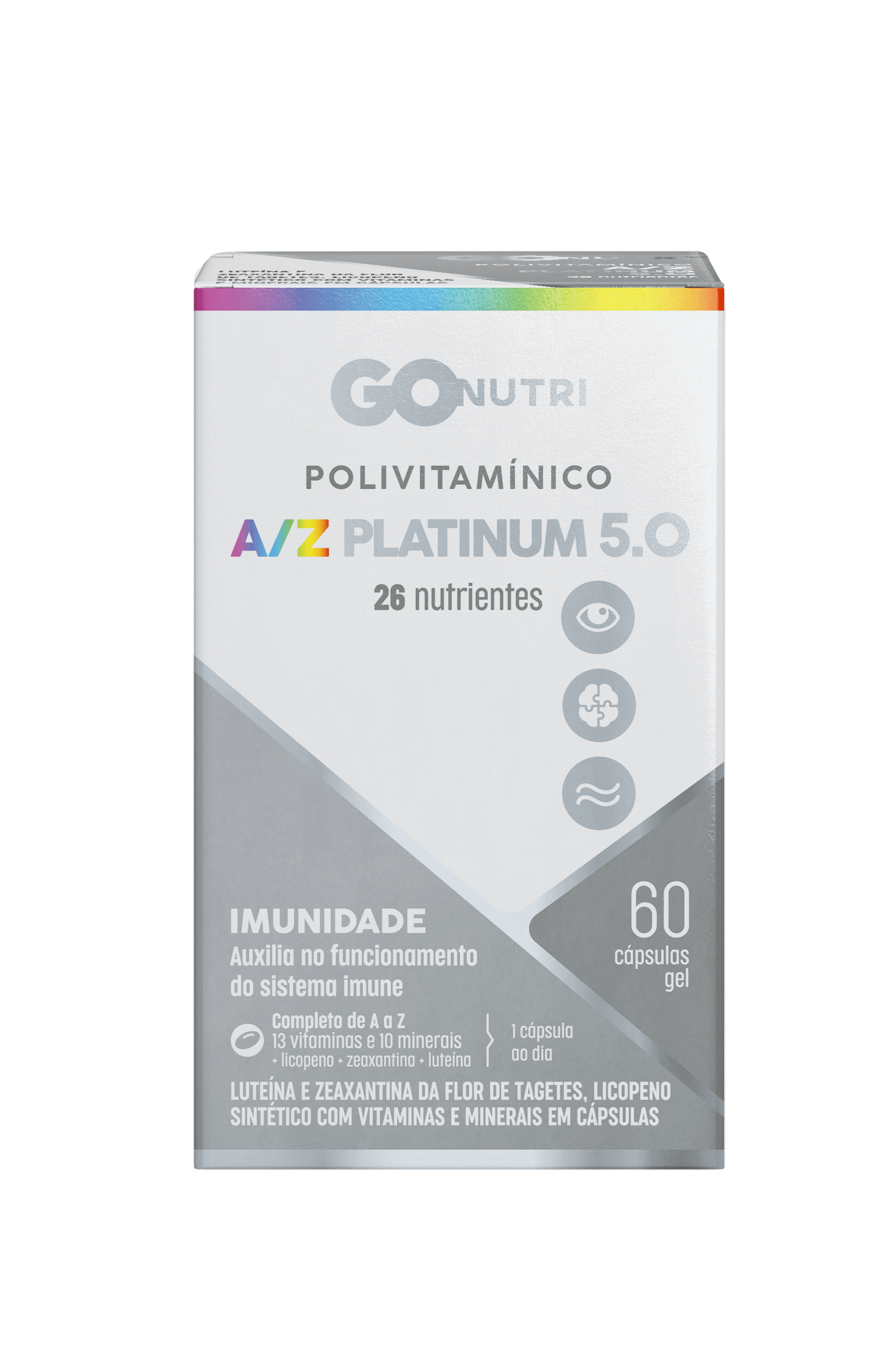 Polivitamínico Platinum c/ 60 Cápsulas Gonutri - Drogarias Tamoio