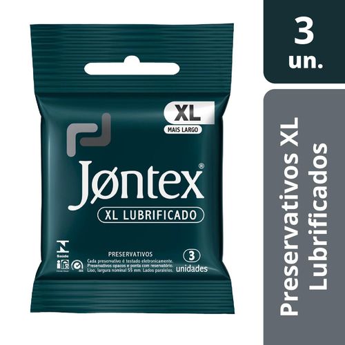 Preservativo Jontex Lubrificante Xl 3Un - Jontex