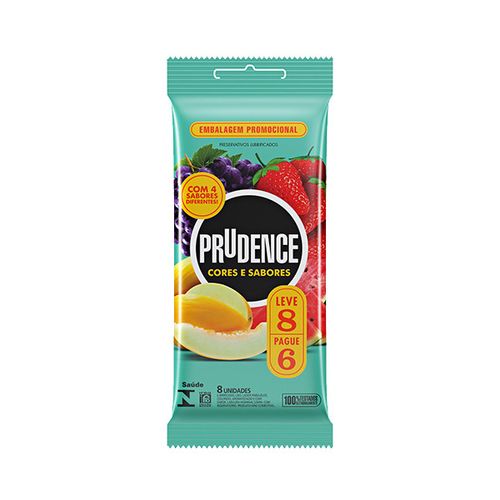 Preservativo Prudence Cores E Sabores L8P6 - Prudence