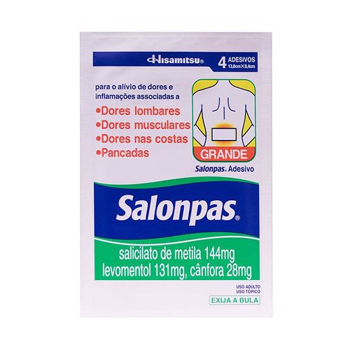 SALONPAS® Adesivo Grande C/ 4 unidades