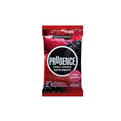 Preservativo Prudence Tutti-Frutti Com 3Un - Prudence