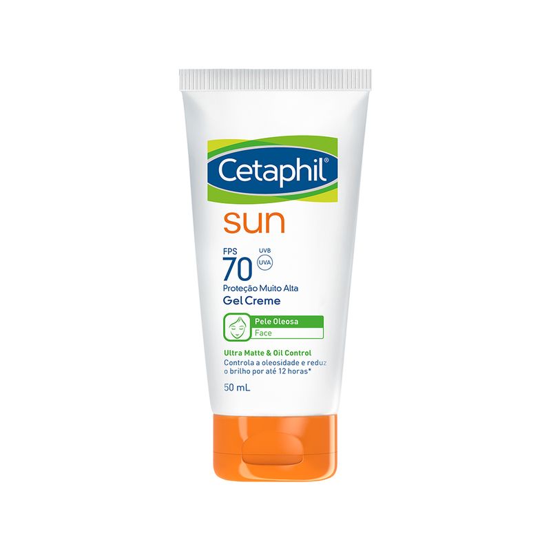 Protetor Solar Cetaphil Sun Sem Cor Fps 70 50ml - Drogasmil