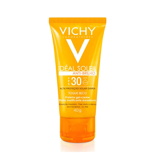 Protetor Solar Facial Vichy Ideal Sol Tq Sec FPS 30 40 - Vichy Ideal Soleil