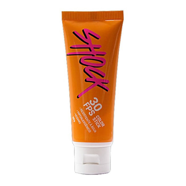 Protetor Solar Shock Color Stick Laranja Fps30 30G - Shock