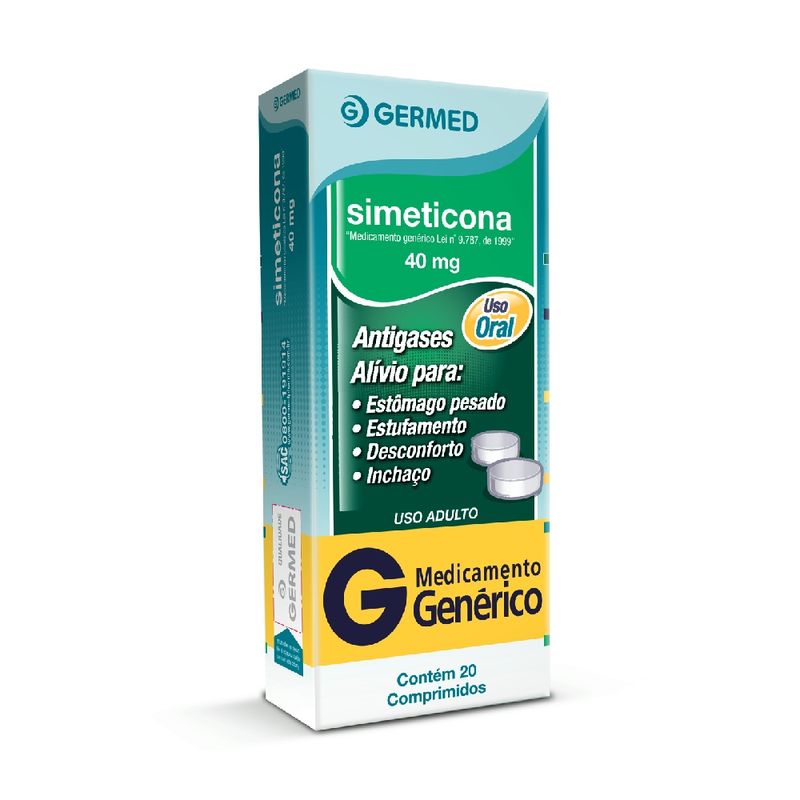 Simeticona-40mg-Generico-Germed-com-20-Comprimidos