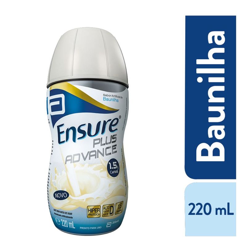 Suplemento-Adulto-Ensure-Plus-Advance-Sabor-Baunilha-220mL