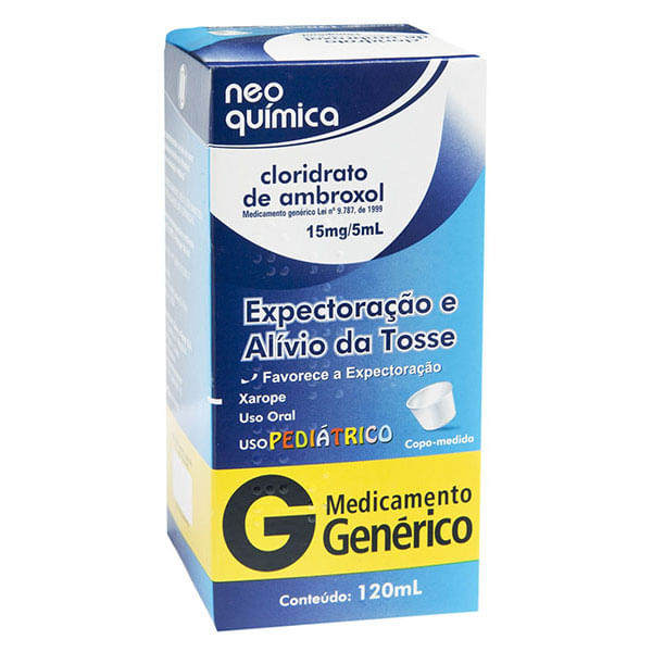 Cloridrato-Ambroxol-3mg-Xarope-Pediatrico-120ml---Generico---Neo-Quimica
