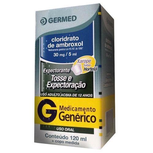 Cloridrato Ambroxol 6mg Xarope Ad 120ml - Genérico - Germed