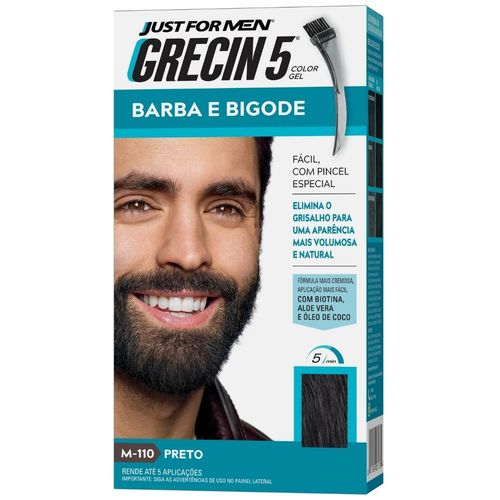 Tintura Barba/Bigode Grecin 5 Preto - Grecin 5
