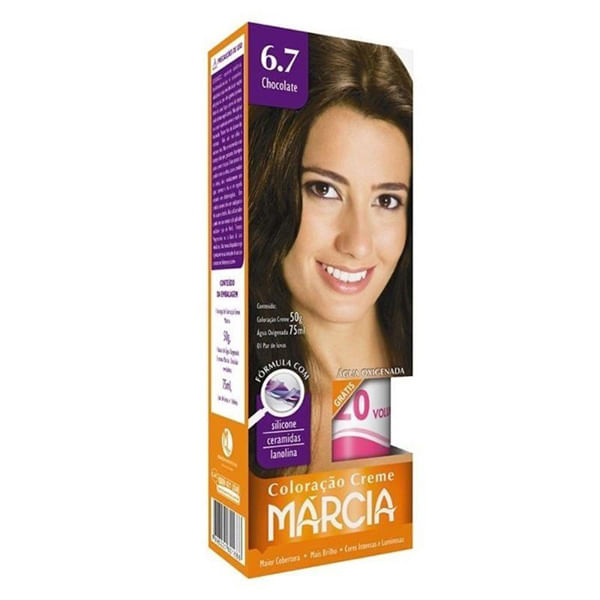 Tintura-Marcia-Creme-6.7-Chocolate-50G---Marcia-Cosmeticos