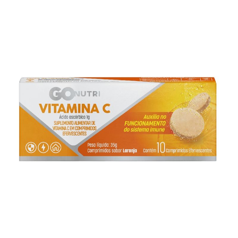Vitamina C Efervescente GONUTRI C/ 10 Unidades - Drogaria Rosário