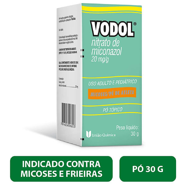 Vodol 20mg Pó Top Dermatológico 30g