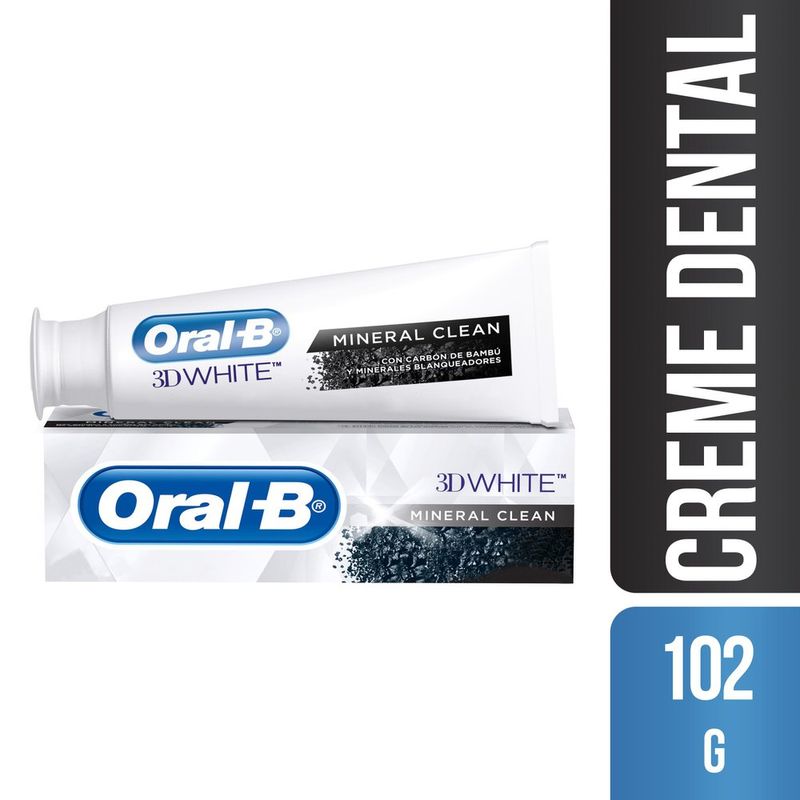 Creme-Dental-Oralb-3Dw-Min-Clean-Carvao-102G---Oral-B