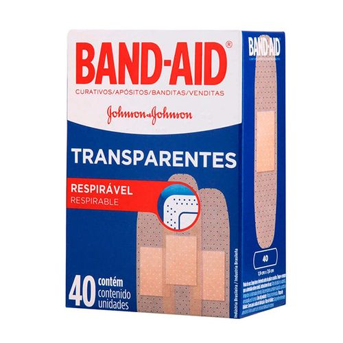 Curativos Band Aid Transpa - Leve 40 Pague 30 - Band Aid