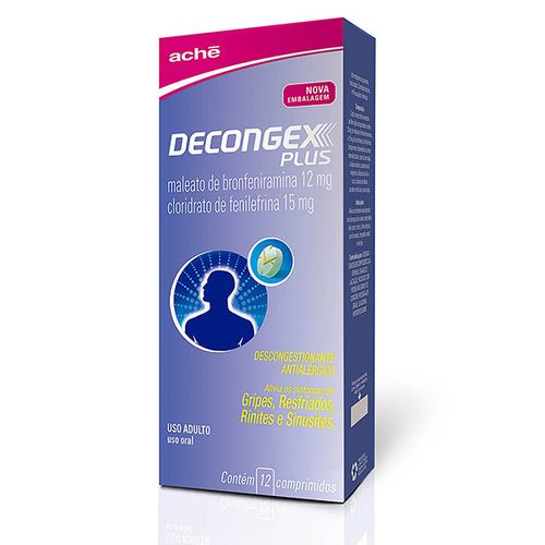 Decongex Plus 12 + 15mg 12 Comprimidos