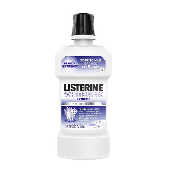 Enxaguatório Bucal Whitening Extreme, Listerine, 473 ml