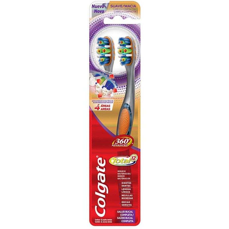 Escova De Dentes Colgate 360 Tot Advance - Colgate 360 - FARMALIFE