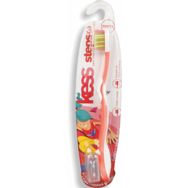 Escova-De-Dentes-Kess-Infantil-Steps-3-Mac-Protetor-Cerd---Kess