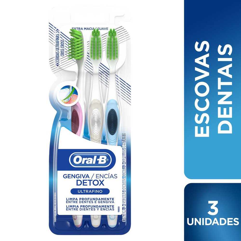 Escova De Dente X-power Cross Pack Triplo