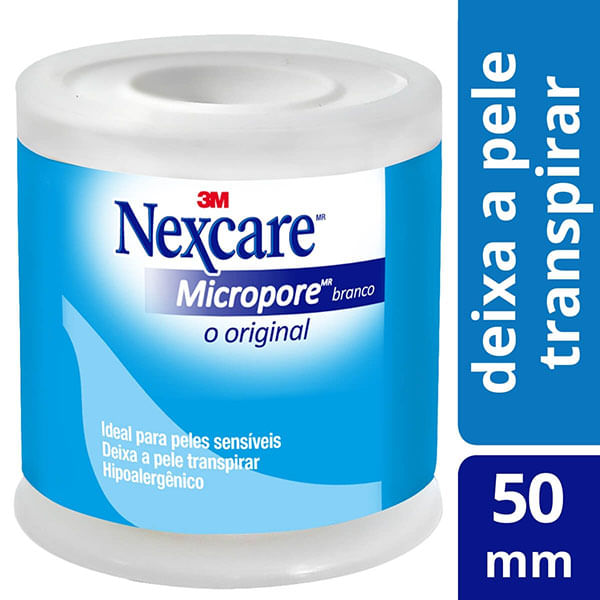 Esparadrapo-Nexcare-Fita-Micropore-Branco-50Mmx45Xmt---Nexcare