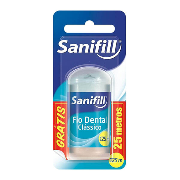 Fio Dental Sanifill Plus 100M Grande 25M - Sanifill - Drogarias Tamoio