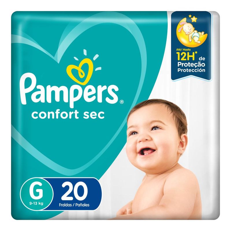 Fralda--Confort-Sec-G-Pampers-com-20-unidades