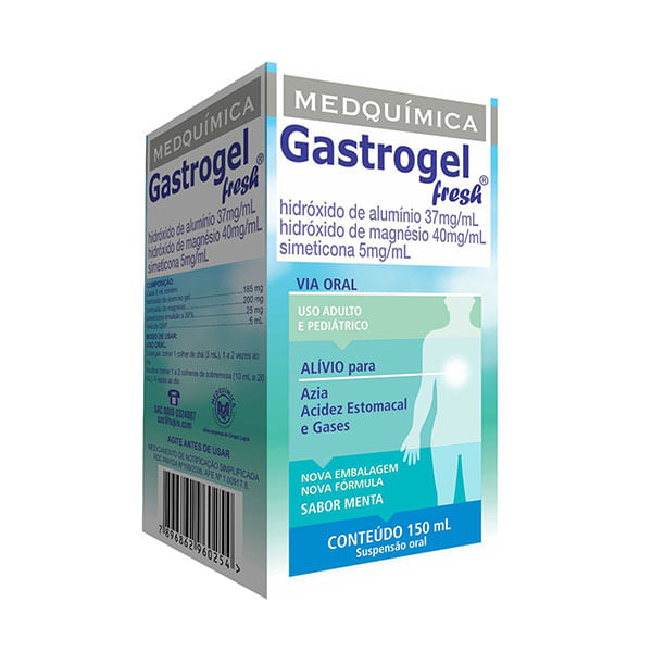 Gastrogel 40 + 30 + 3mg/ml Suspensão 150ml