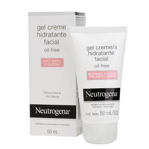 Gel Creme Hidratante Facial Neutrogena Oil Free para Pele Mista a Oleosa 50ml