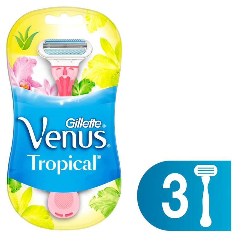 Kit Aparelho Barbear Venus Tropical 3Un - Gillette Venus - Drogasmil