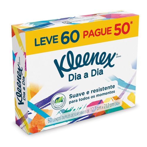 Kit Lenço Papel Kleenex Lv60 Pg50 - Kleenex