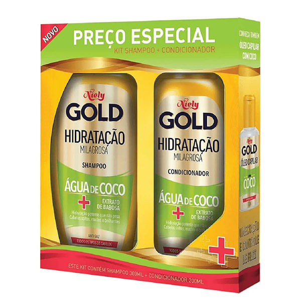 Kit-Niely-Shampoo-300Ml---Condicionador-Agua-Coco-200Ml---Niely