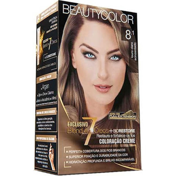 Kit-Tintura-Beauty-8.1-Locao-Claro-Acinz---Beauty-Color