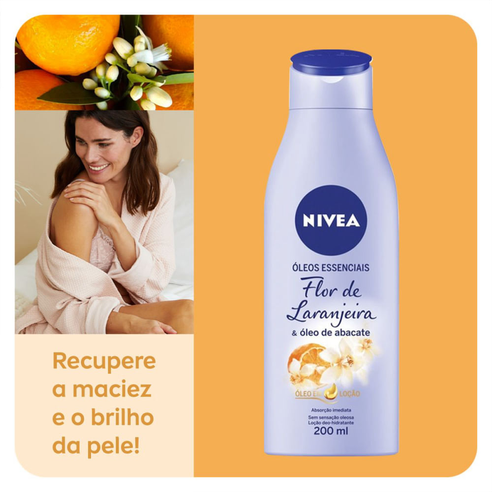 NIVEA パフューム　新品 NIVEA Óleos Essenciais Flor de Laranjeira e Óleo de Abacate Maciez
